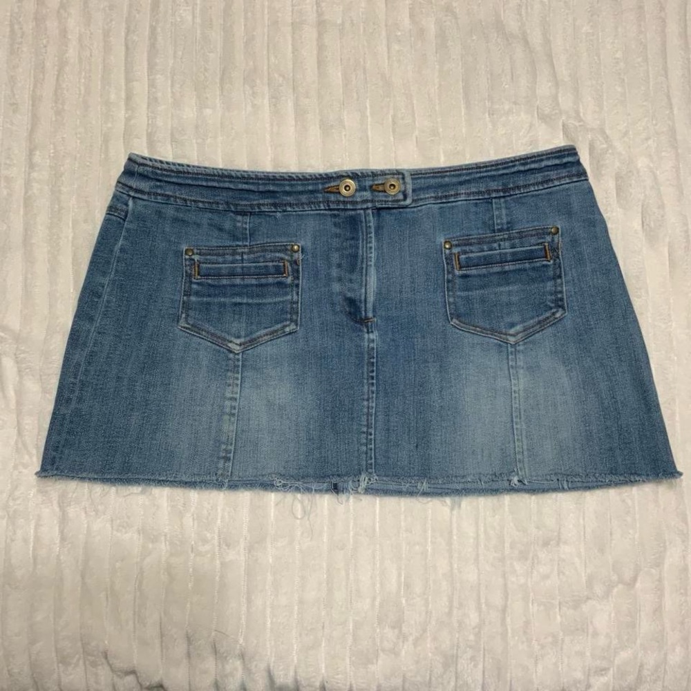 Y2K style Denim Mini Skirt Sz 12